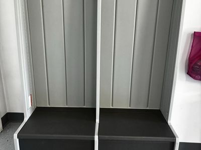 Lifetime Dual Locker Bench Mudroom Storage Unit with Hooks