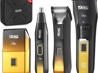 NEW 4-in-1 Men's Grooming Kit, Manscape Adjustable Beard Body Trimmer IPX7 Waterproof, LED Display, Cordless