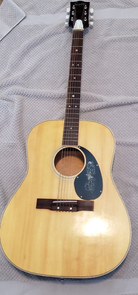 VINTAGE 60's 70's? NORMA G7319 Acoustic Full-Size Guitar Hummingbird Model
