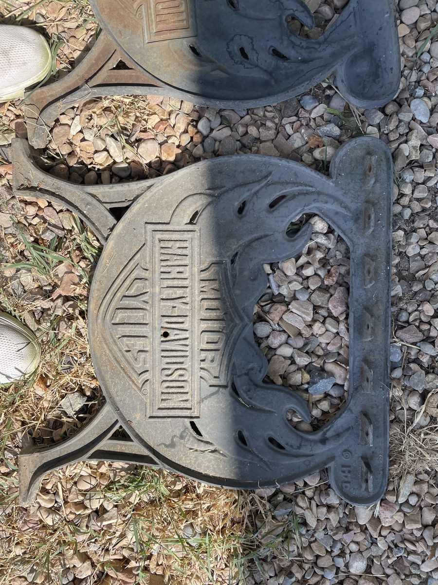 Harley Davidson Solid metal table ends