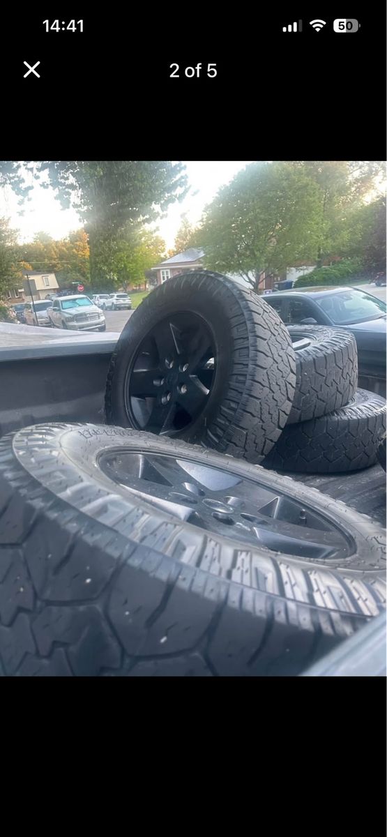 17” Jeep wheels & 265/70r17 nittos