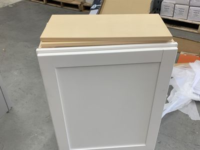 Hampton Bay Courtland 24 in. W x 12 in. D x 30 in. H Assembled Shaker Wall Kitchen Cabinet in Polar White