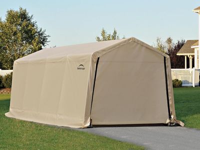 ShelterLogic Peak Style Roof Instant Garage Carport Car Canopy 10x20x8 (Autoshelter)