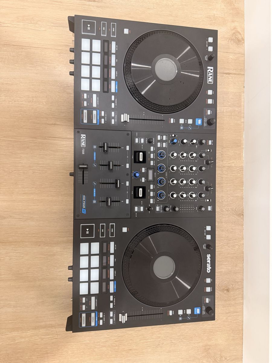 Rane Four Dj Controller and Harbinger sound system .