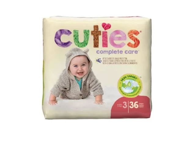 Cuties Diapers Size 3 16 - 24 lbs. (36 count)