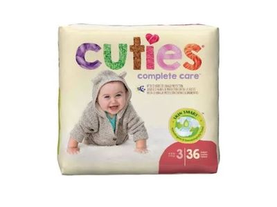 Cuties Diapers Size 3 16 - 24 lbs. (36 count)