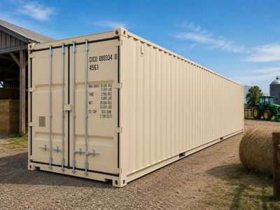 40’ High Cube Shipping Container | One Trip | New Storage, Office & Shop