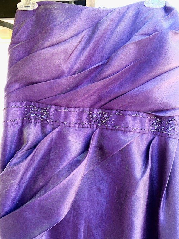 Stunning Purple Strapless Bridesmaid Dress $100 obo
