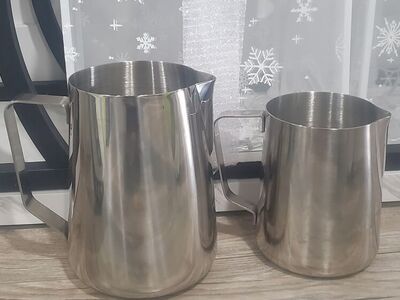 32oz and 16oz Stainless Steel Milk Pitcher/Jug Ideal to be use in Restaurant,Home