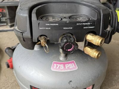 Fortress 6 Gallon 175 PSI High Performance Series Air Compressor, 3.0 SCFM, .95HP