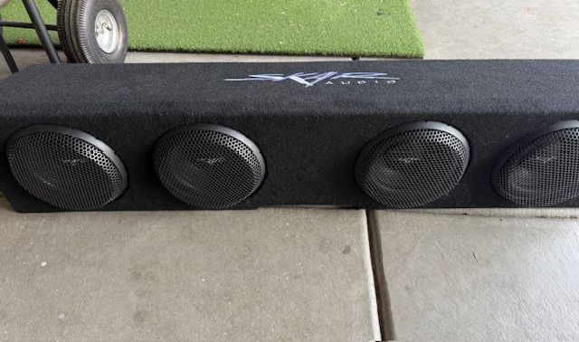 Skar Audio Quad 8" Ported Subwoofer Box - 2019+ Silverado / Sierra
