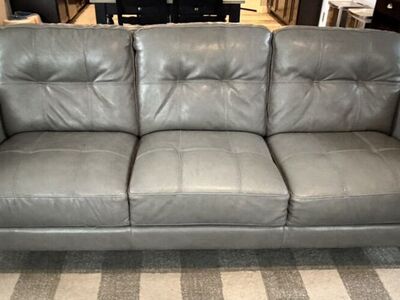 Grey Leather Couch