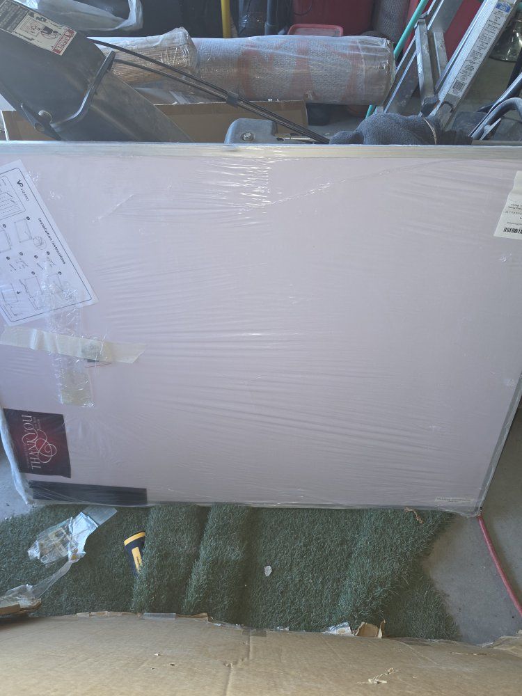 Viz-Pro Dry Erase Whiteboard 48"W x 36"H Aluminum Frame Magnetic Board