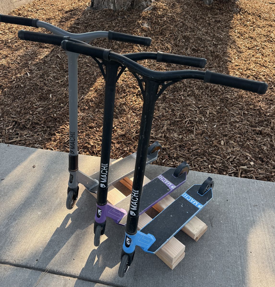 Set of 3 Mach One Pro Stunt Kick Scooters