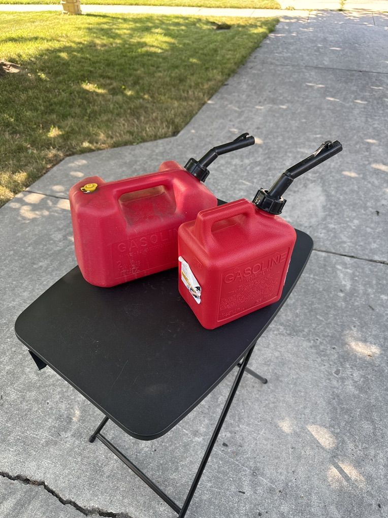 2 Very Good Gas Cans, $15.00 For The Pair