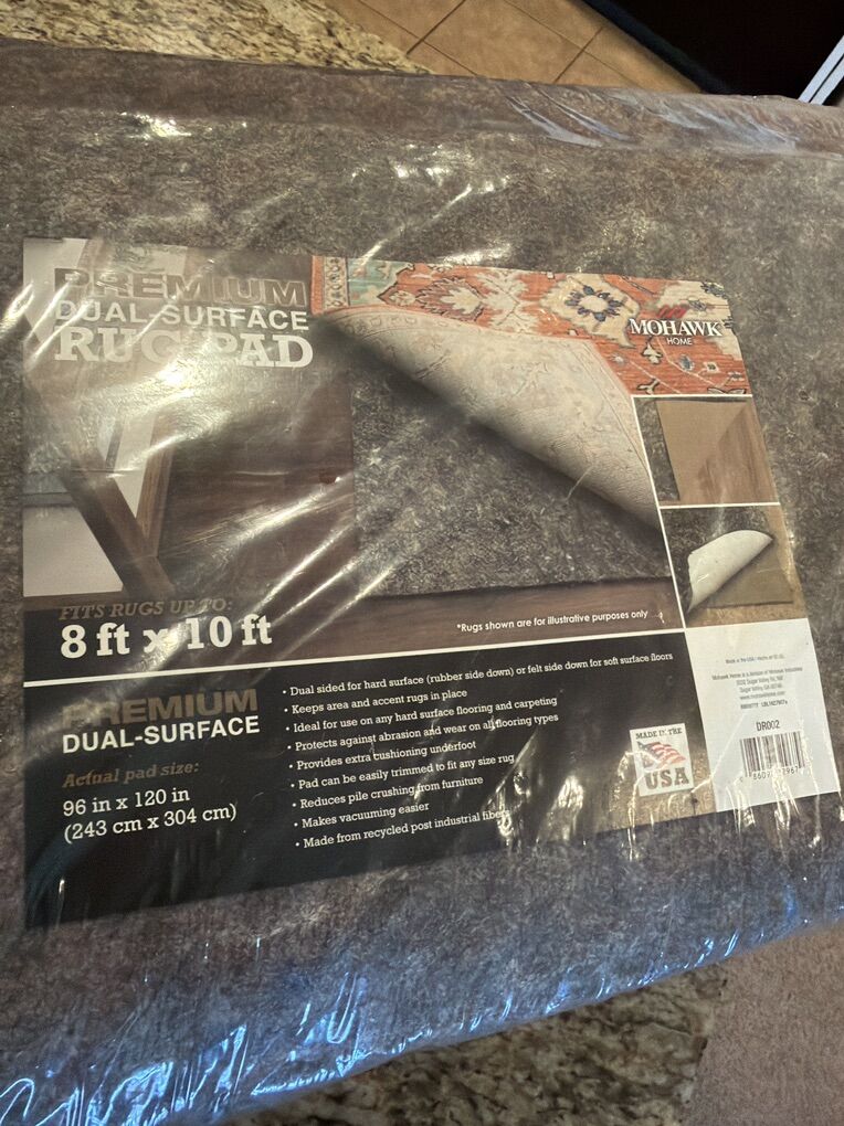 Felted Rug Pad 8'X10' Supreme Dual Surface NEW!