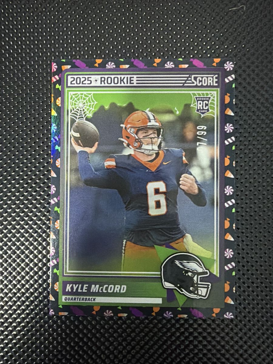 2025 Score Kyle McCord Rookie RC Card #98/99 Quarterback Football Card