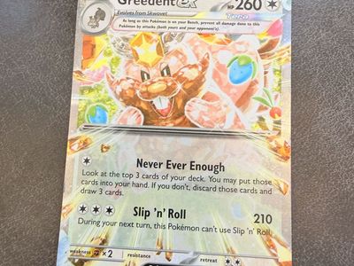 Greedent ex 179/197 Tera Ultra Rare Pokemon Card