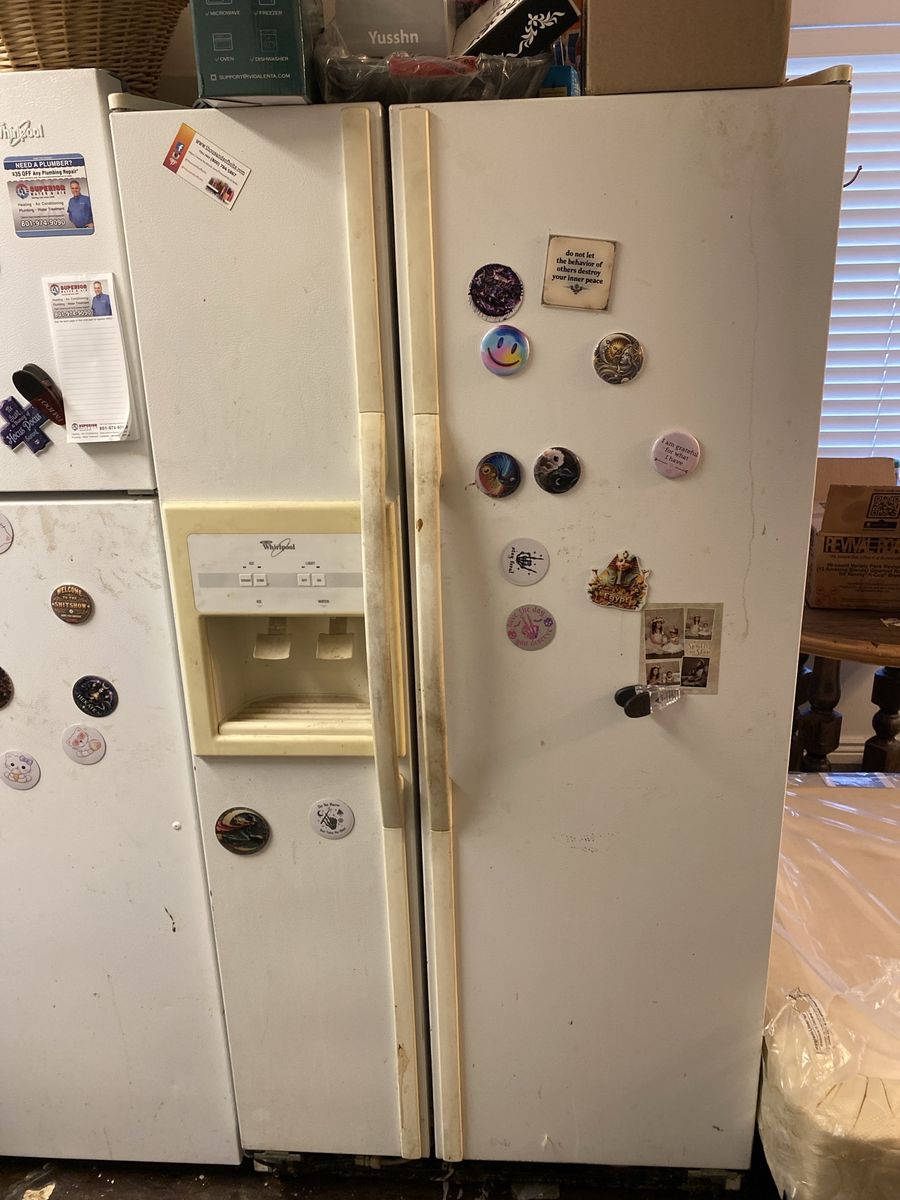 Whirlpool Side-by-Side Refrigerator with Ice and Water Dispenser