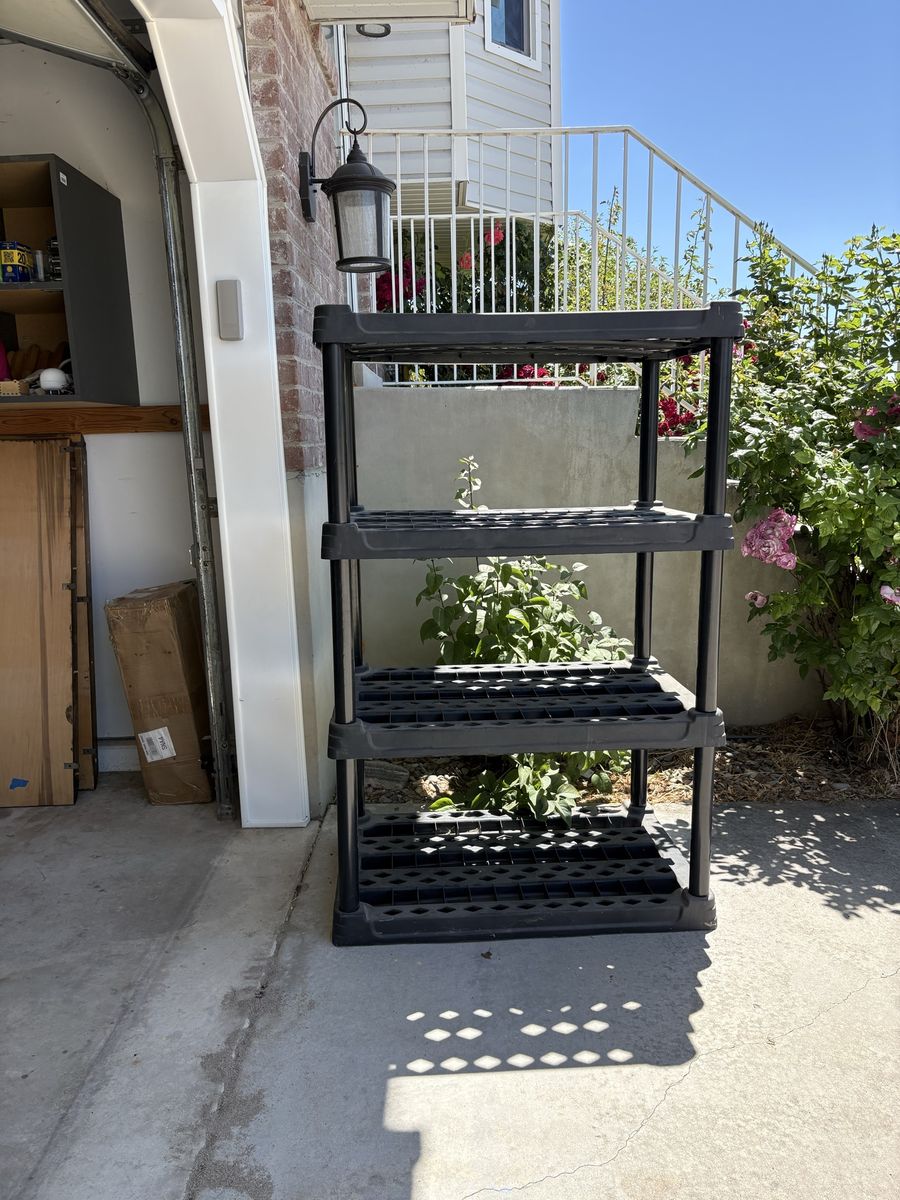 Garage storage shelf