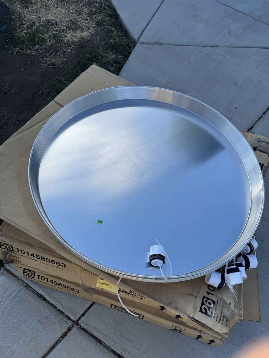 30 inch water heater drain pan