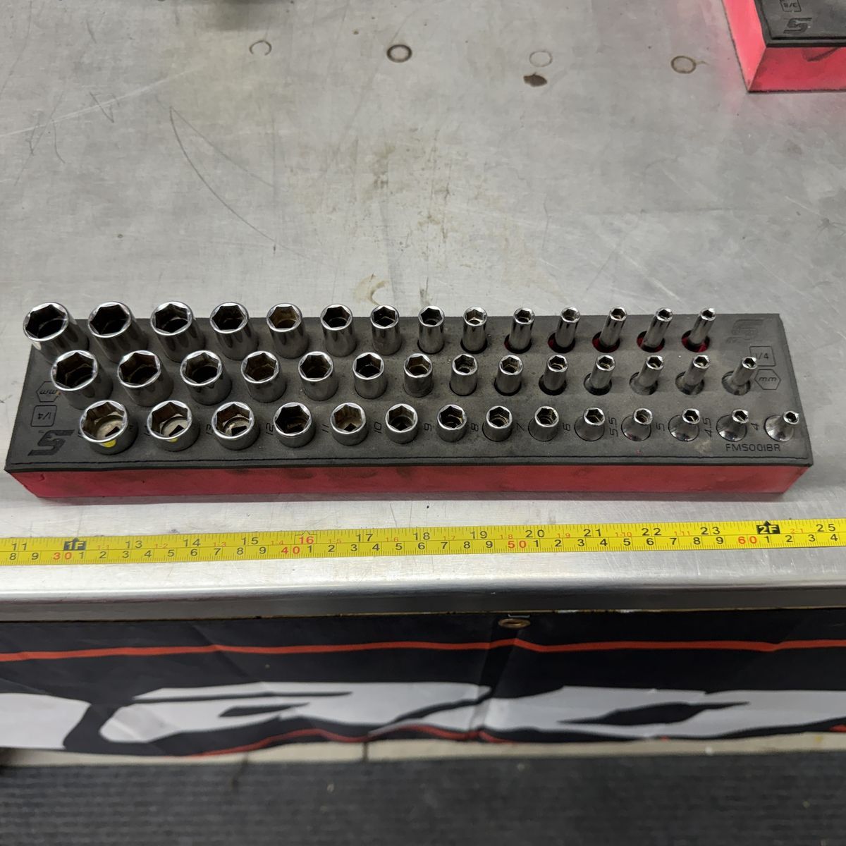 Snap-on 1/4" Metric Deep, Mid, Shallow, Socket Set in Foam