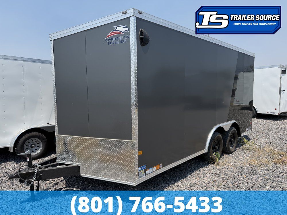 8.5x16 American Hauler Night Hawk Enclosed Cargo Trailer - 7'0" Interior - 7K GVWR - 2 Tone Color, Dovetail