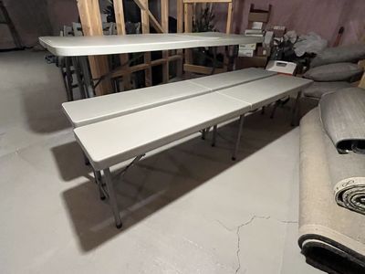 Like New Office Star Folding Table and 2 Benches