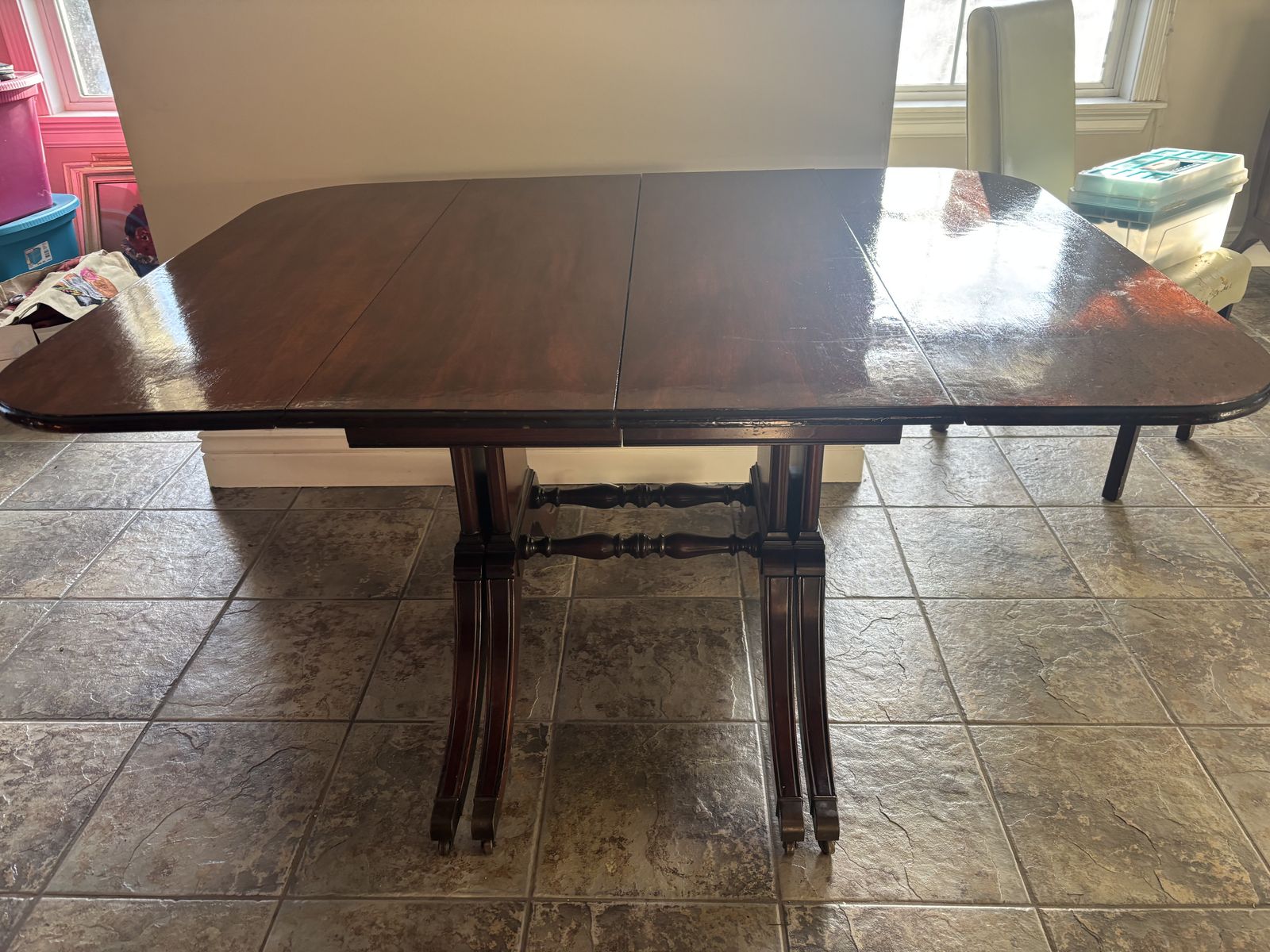 Antique Table And China Hutch