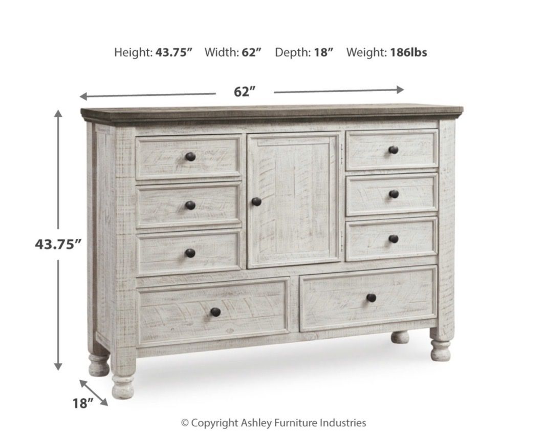 Ashley 8 Drawer Dresser sideboard buffet storage