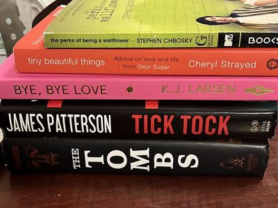 Fiction & Non-Fiction Book Lot: Perks of Being a Wallflower, Tiny Beautiful Things, Tick Tock, The Tombs