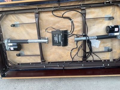 2-Adjustable Electric Bed Frame Base with Motors and mattress looks rough but works amazingly. $200 for both or obo