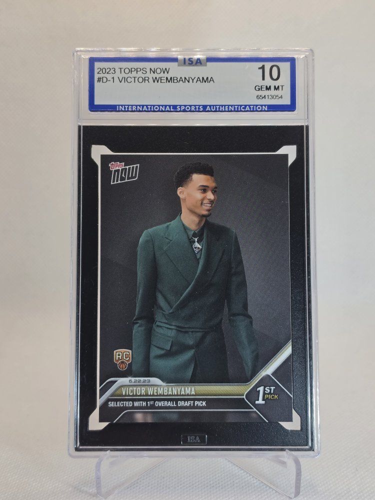 2023 Topps Now Draft - Victor Wembanyama #D-1 (RC) Rookie 10 GEM MT San Antonio