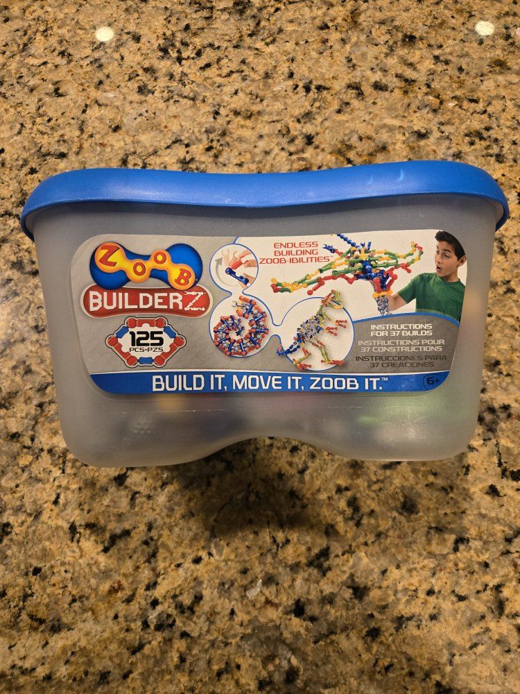 ZOOB BuilderZ 125-Piece Building Toy Set with Storage Tub