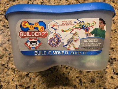 ZOOB BuilderZ 125-Piece Building Toy Set with Storage Tub