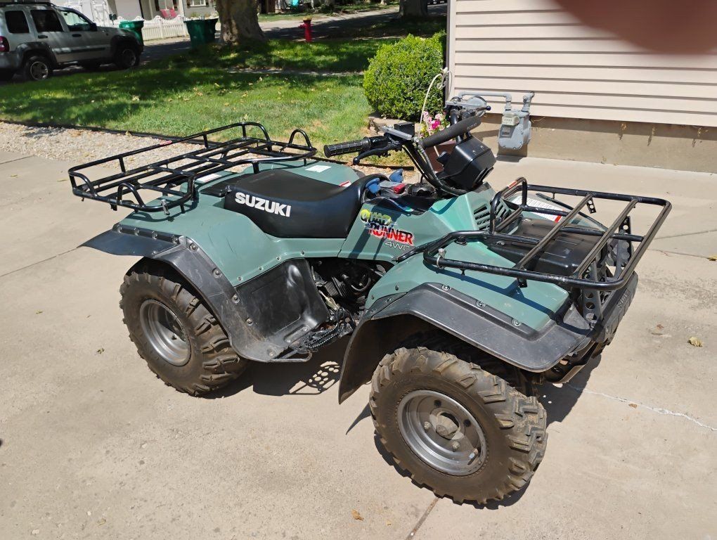 1997 Suzuki QuadRunner 4WD ATV - Green - 3,851 Miles