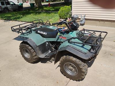 1997 Suzuki QuadRunner 4WD ATV - Green - 3,851 Miles