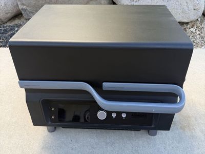 ASMOKE Essential Portable Pellet Grill & Smoker - Black, Compact Design for Outdoor Cooking