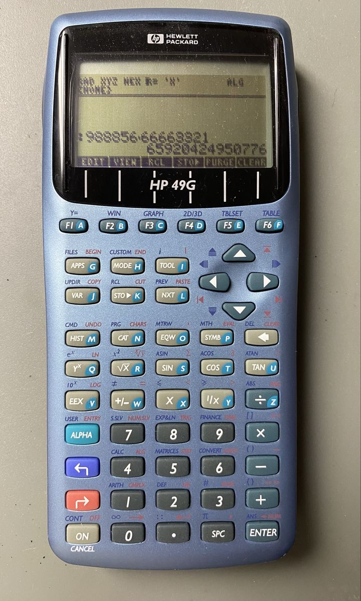 HP 49G advanced programmable graphing calculator in perfect condition	