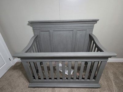 Baby Crib (4-in-1), Mattress & Sheet Protector