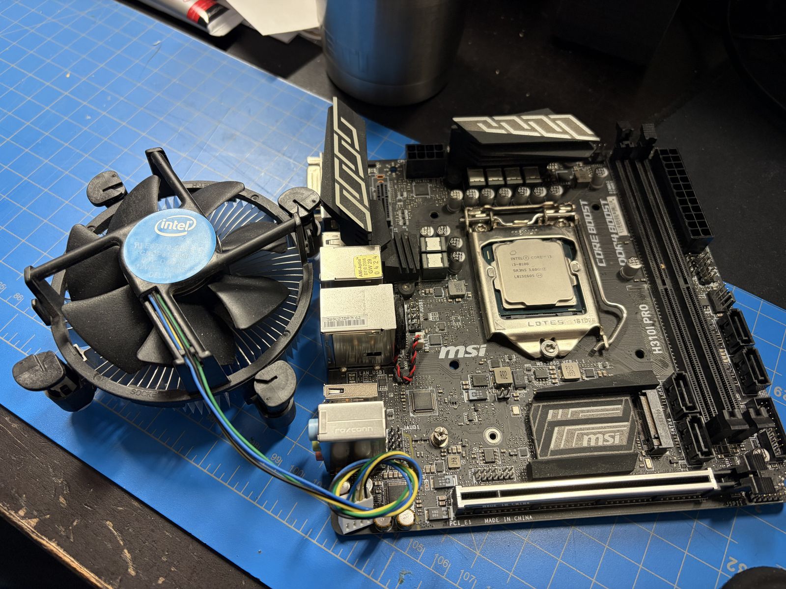 MSI H3101 Pro Motherboard w/Intel i3-8100 CPU