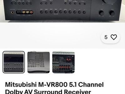 Mitsubishi M-VR800 5.1 Channel Dolby AV Receiver with Surround Sound