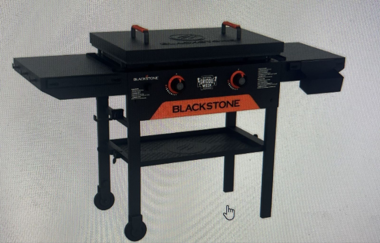 Blackstone 28" Griddle with Hood, Two Burner Propane Flat Top Grill & Cover