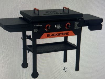 Blackstone 28" Griddle with Hood, Two Burner Propane Flat Top Grill & Cover