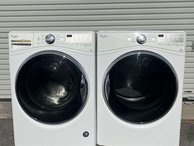 Stackable Whirlpool Electric Set With Wrinkle Control And Steam-Free Local Delivery