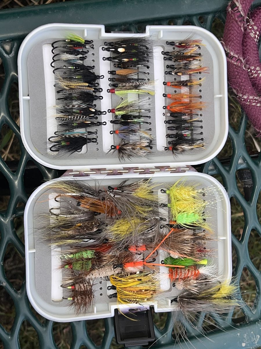 75 Assorted Fly Fishing Bait Pieces