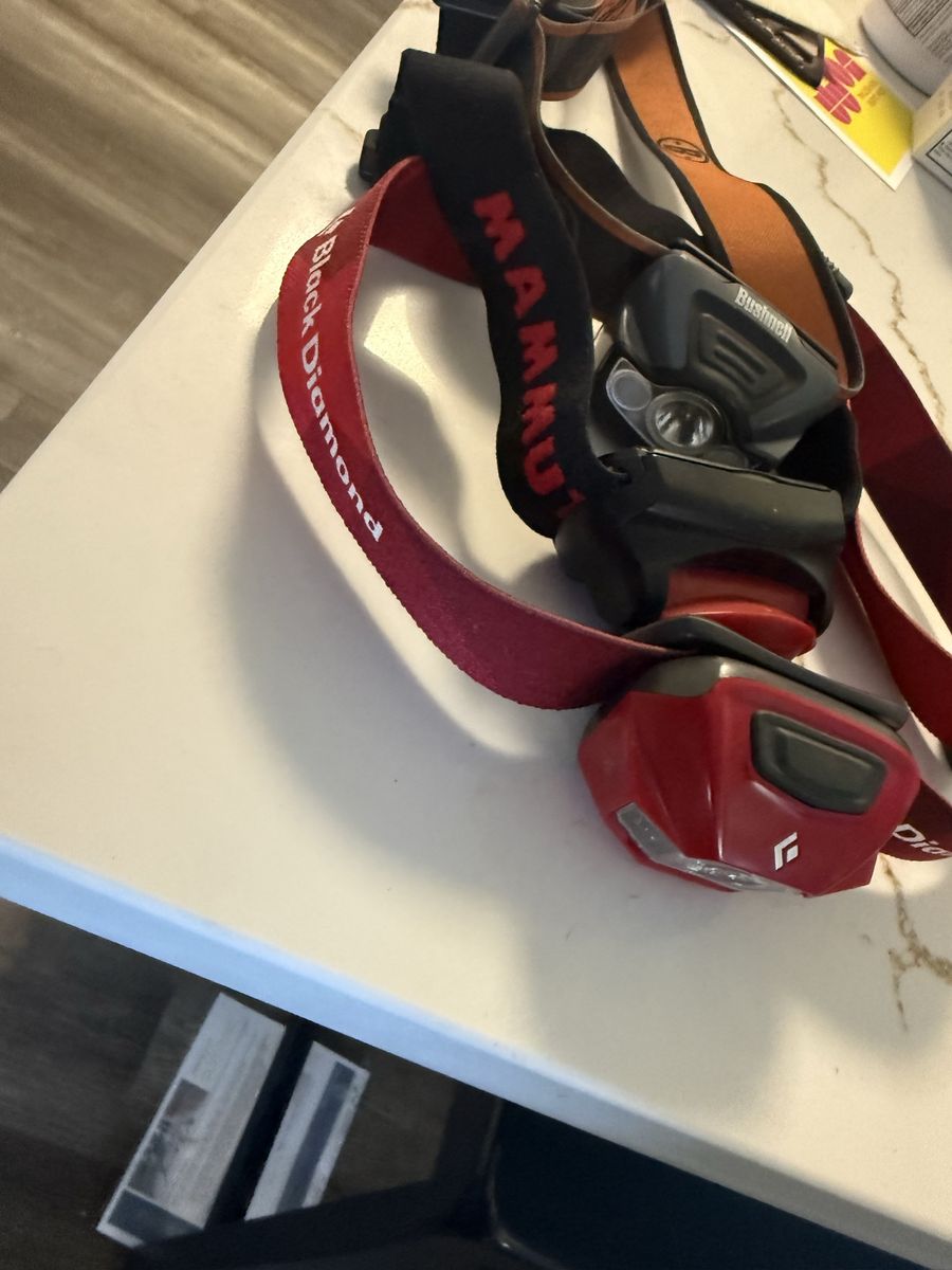 Black Diamond Headlamp - Red, Mammut & Bushnell Bands Included