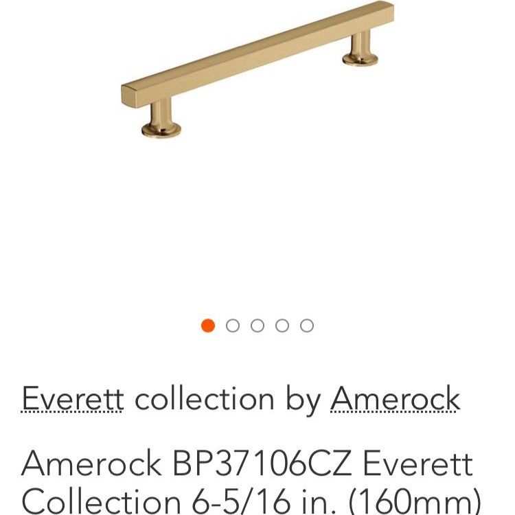 Amerock 160mm Champagne Bronze Pull BP37106CZ