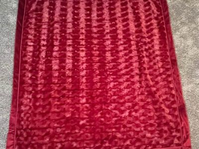 Brentwood Originals Plush Burgundy Throw Blanket – 60” × 70”