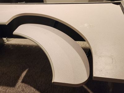 Large U-Shaped Office Desk - Grey/Black